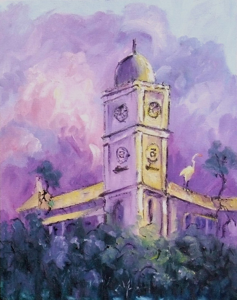 An oil painting of the Brewery in Townsville