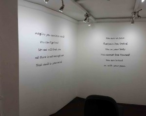 image of the text on the wall in the vault